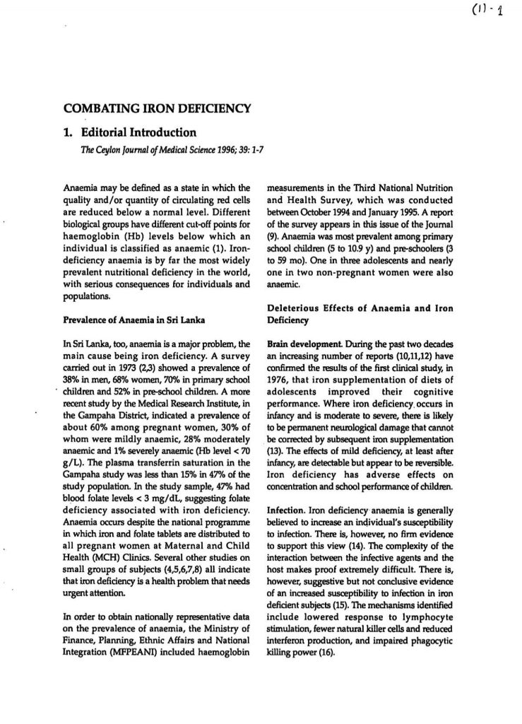 Content image for Combating Iron Deficiency: Supplementation, Dietary Sources, and Benefits