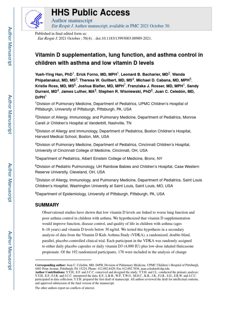 Featured image for Understanding and Managing Asthma with Vitamin D Supplementation: Benefits